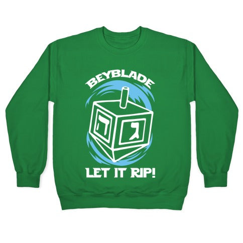 Beyblade Let It Rip Dreidel Crewneck Sweatshirt